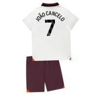 Echipament fotbal Manchester City Joao Cancelo #7 Tricou Deplasare 2023-24 pentru copii maneca scurta (+ Pantaloni scurti)